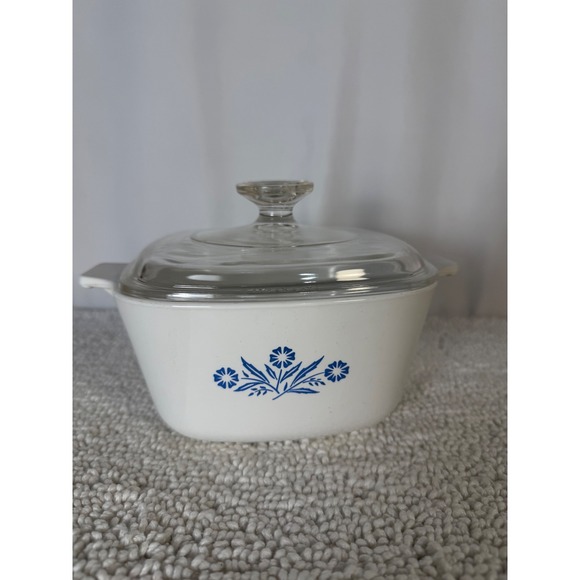 Corning Ware Other - Corning Ware Cornflower Blue Set of 2 Casserole Dish with Lid P-1 3/4-B Vintage